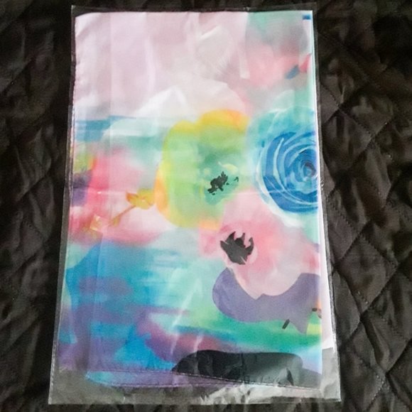 Chiffon Floral Pastel Watercolor Wrap Scarf Shawl - Picture 5 of 6